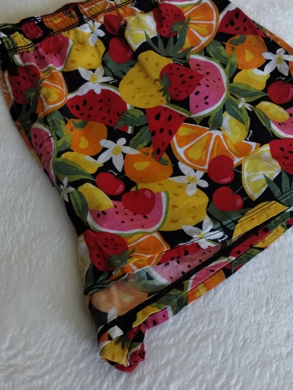 PINK Victoria's Secret Colorful Fruit Floral Print Cotton Boxer Shorts